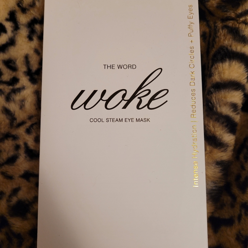 NEW THE Word Woke Cool Steam Eye Mask